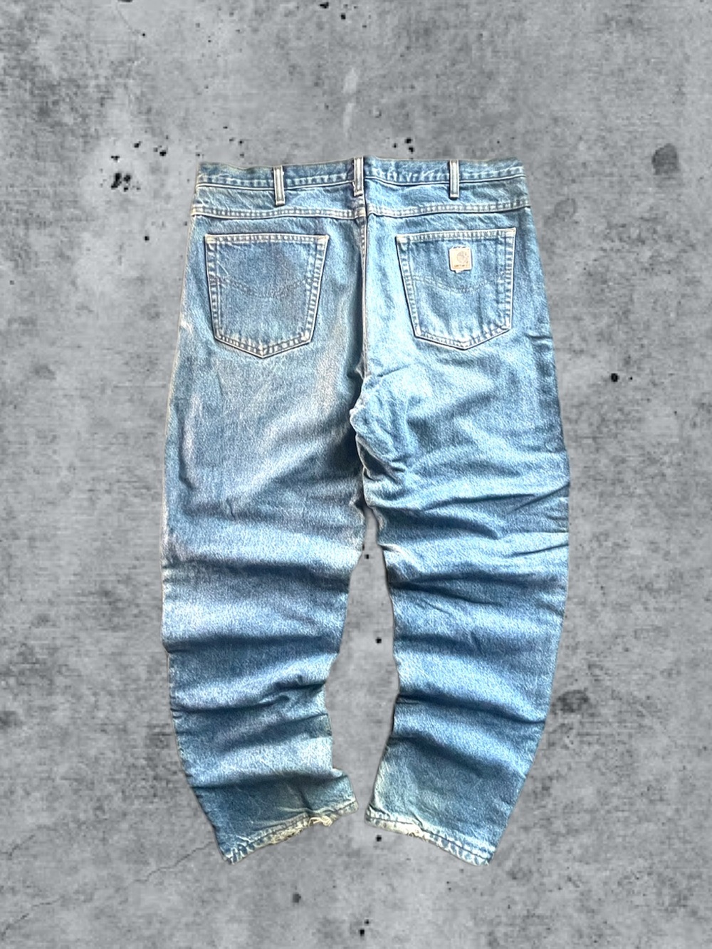 Carhartt Vintage Light Blue Men's Classic Denim with plaid interior lining